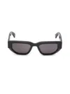 Off-white 52mm Greeley Geometric Black Sunglasses In Black