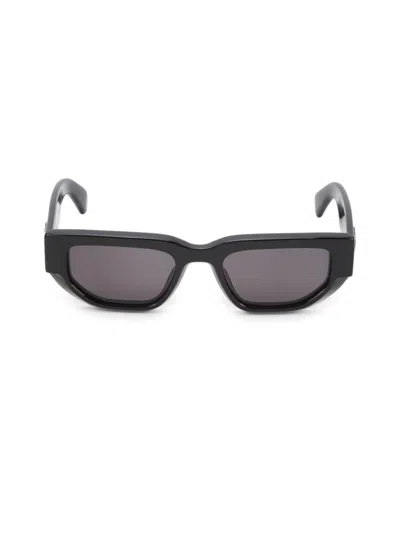 Off-white 52mm Greeley Geometric Black Sunglasses