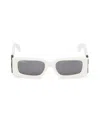 Off-white 52mm Roma Rectangle Sunglasses In White