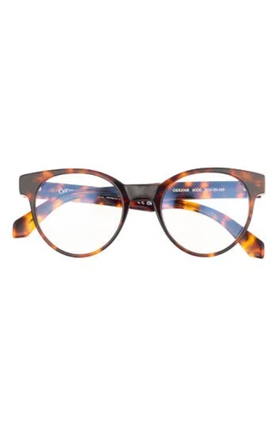 Off-white 52mm Round Optical Glasses
