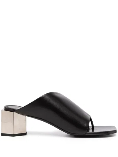 OFF-WHITE HEXNUT CHUNKY-HEEL SANDALS