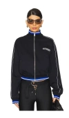 Off-white 90s Logo Crop Track Jacket In Black