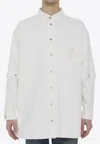 Off-white Off White Embroidered Overshirt In White