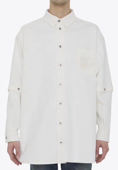 OFF-WHITE 90'S LOGO PLAQUE OVERSHIRT