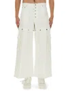 Off-white Convertible Logo-embroidered Cargo Jeans In White