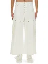 Off-white Off White Baggy-fit Jeans With Logo