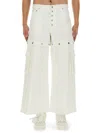 Off-white Off White Baggy-fit Jeans With Logo