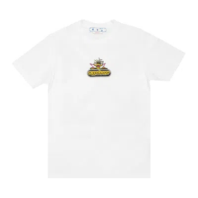 Pre-owned Off-white 90s Dj Slim Short-sleeve Tee 'white/fuchsia' | Men's Size Xxl