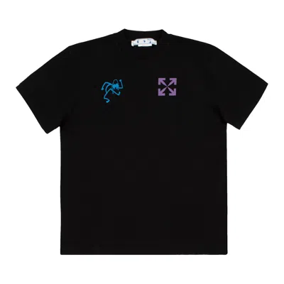 Pre-owned Off-white 90s Liquid Over Short-sleeve Tee 'black/blue'