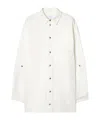 Off-white Off White Embroidered Overshirt In White