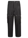 Off-white Black 90s Logo Straight Leg Cargo Pants In Black