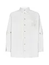 Off-white Off White Embroidered Overshirt In White