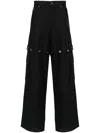 Off-white Black 90s Logo Straight Leg Cargo Pants In Blue