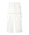 Off-white Convertible Logo-embroidered Cargo Jeans In White