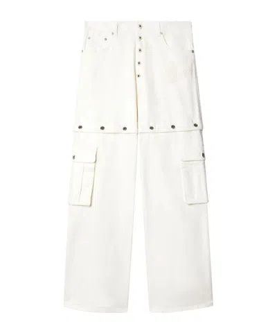 OFF-WHITE OFF-WHITE 90S LOGO PATCH MID-RISE JEANS