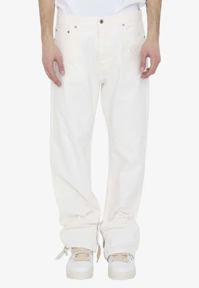 Off-white 90s Straight-leg Logo Jeans In White