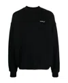 Off-white Men's Cotton Crew-neck Sweatshirt In Black