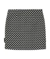 Off-white Abstract-print Wrap Skirt In Black