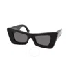 Off-white Accra Grey Cat Eye Unisex Sunglasses Oeri031 1007 49