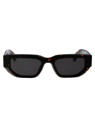 Off-white Acetate Havana  Sunglasses In Black