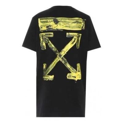 Off-white Acrylic Arrows Short Sleeve Slim In Black