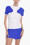 Off-white Active Tennis T-shirt With Logo Print In Multi