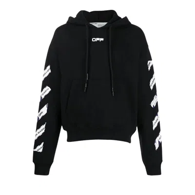 Pre-owned Off-white Airport Tape Slim Hoodie 'black/white' | Men's Size Xs