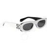 Off-white Albany Dark Grey Oval Unisex Sunglasses Oeri13 0107 56