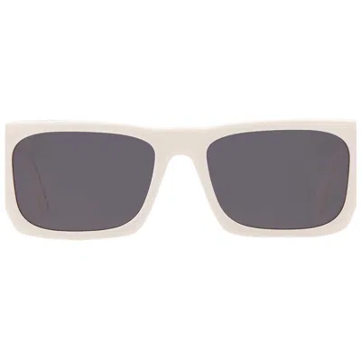 Off-white Albany Dark Grey Square Unisex Sunglasses Oeri13 0107 56 In White