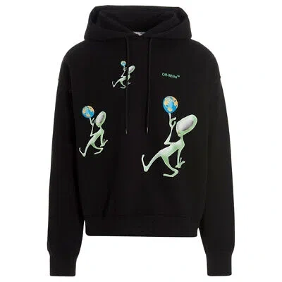 Pre-owned Off-white Alien Arrow Skate Fit Black Hoodie