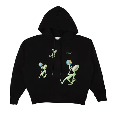 Pre-owned Off-white Alien Arrow Skate Hoodie 'black'