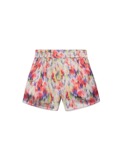 Off-white All-over Chine Shorts In Multi