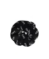Off-white All-over Logo Patterned Scrunchie In Black