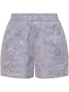 Off-white All-over Printed Shorts In Violett