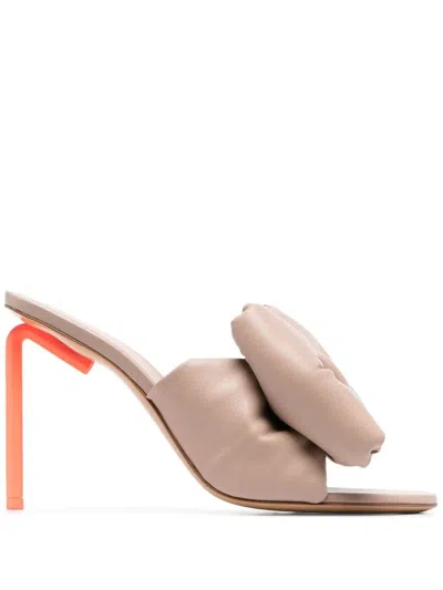 OFF-WHITE ALLEN 超大蝴蝶结高跟凉鞋