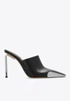 Off-white Letaher Allen Pointed Mules Heel 10 Cm In Black
