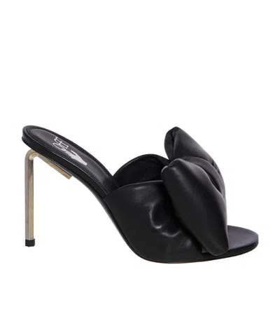 OFF-WHITE OFF-WHITE ALLEN BOW PADDED SLIP-ON MULES