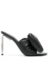 Off-white Silver Spring Mules In Schwarz