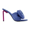 Off-white Sandales Allen Bow Strass Pop En Bleu/rose In Blue