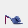 Off-white Allen Bow Strass Pop Mules In Blue/pink In Blue