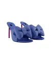 Off-white Sandales Allen Bow Strass Pop En Bleu/rose In Blue