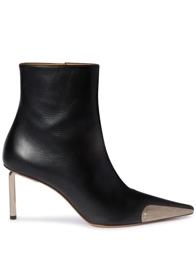 Off-white Woman Ankle Boots Black Size 7 Leather
