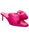 Off-white Allen Padded-bow Leather High-heel Mules In Pink