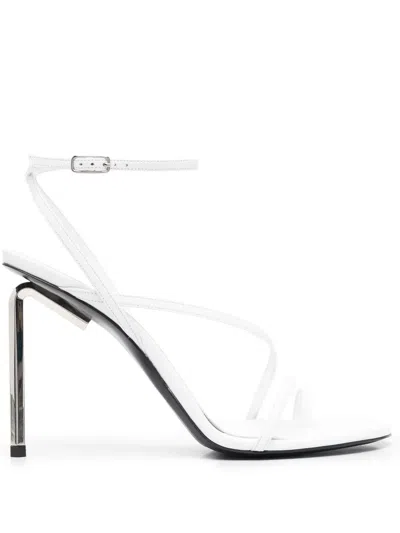 Off-white 110mm Allen Leather Thong Sandals In White
