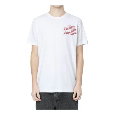 Off-white Alphabet Slogan Printing Short Sleeve White