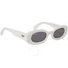 Off-white Amalfi Dark Grey Oval Unisex Sunglasses Oeri087 0107 49