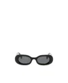 Off-white Amalfi Oval-frame Sunglasses In Gray
