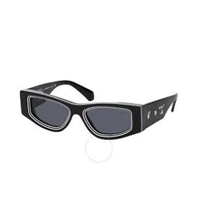 OFF-WHITE OFF-WHITE ANDY DARK GREY IRREGULAR UNISEX SUNGLASSES OERI047 1007 53