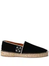 Off-white Anglette Arrow-embroidered Espadrilles In Black