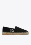 Off-white Anglette Arrow-embroidered Espadrilles In Black